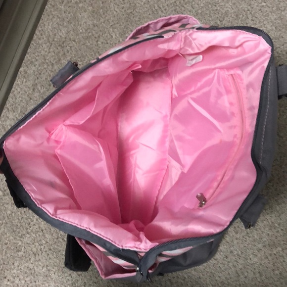 Pink elephant diaper bag - Picture 3 of 4